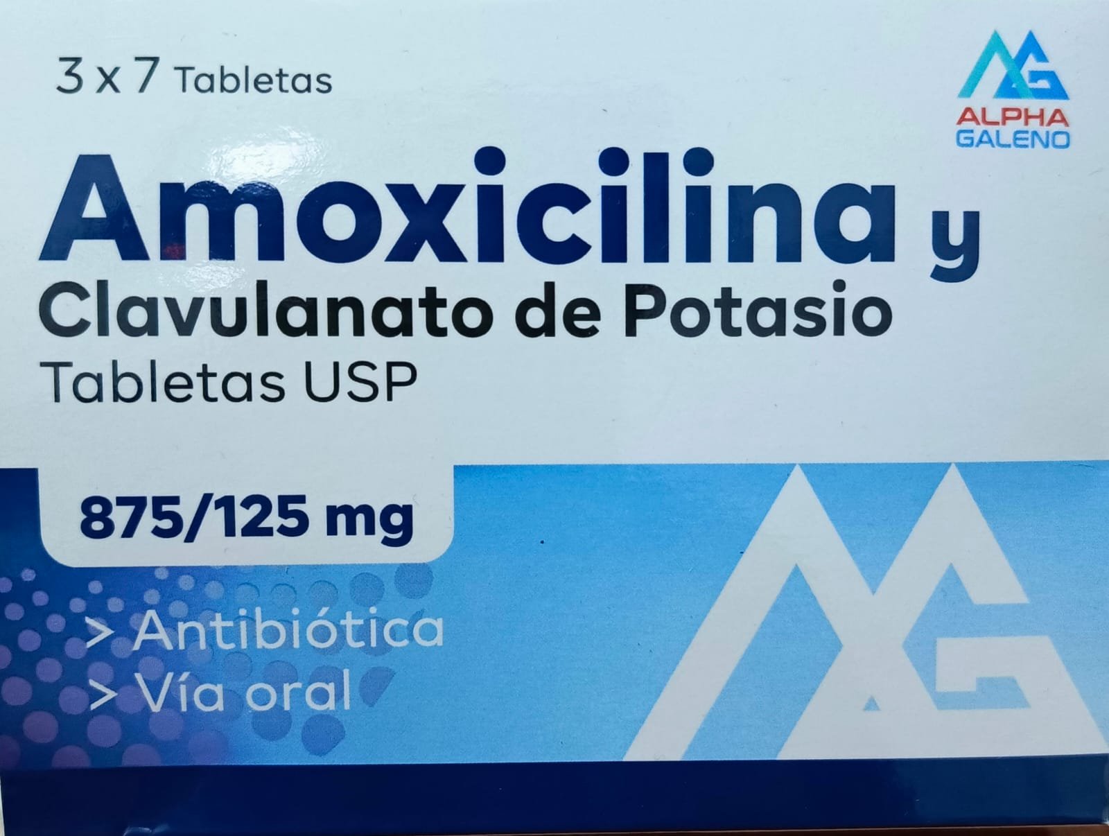 Amoxicilina y Clavulanato de Potasio 875/125 mg